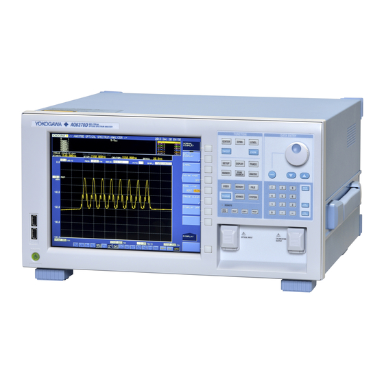 YOKOGAWA AQ6370D Getting Started Manual