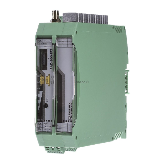 Phoenix Contact RAD-900-IFS Datasheet