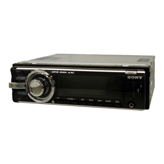 Sony CDX-GT637UI Service Manual
