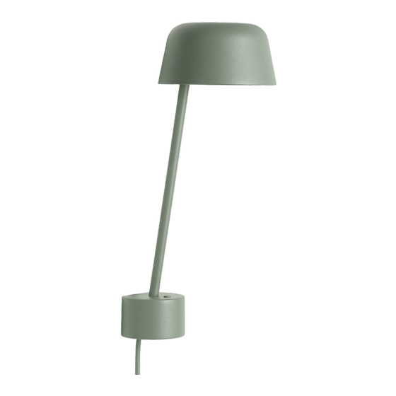 muuto LEAN WALL LAMP Manual