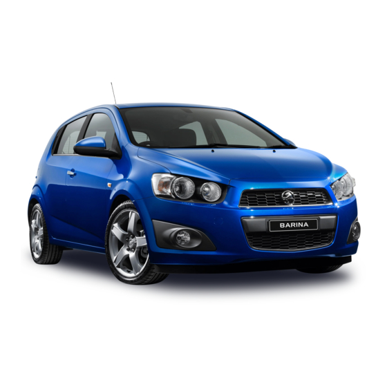 HOLDEN TM Barina Owner's Handbook Manual