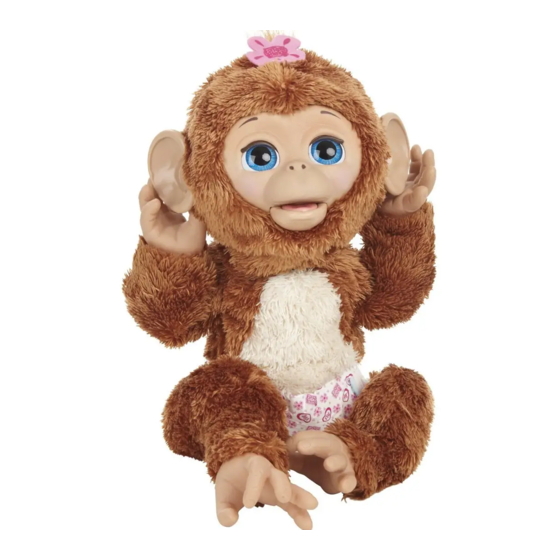 Hasbro Fur Real Friends Baby Cuddles My Giggly Monkey Happy to See Me Pets Manual