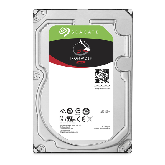 Seagate IRONWOLF ST6000VN0033 Product Manual