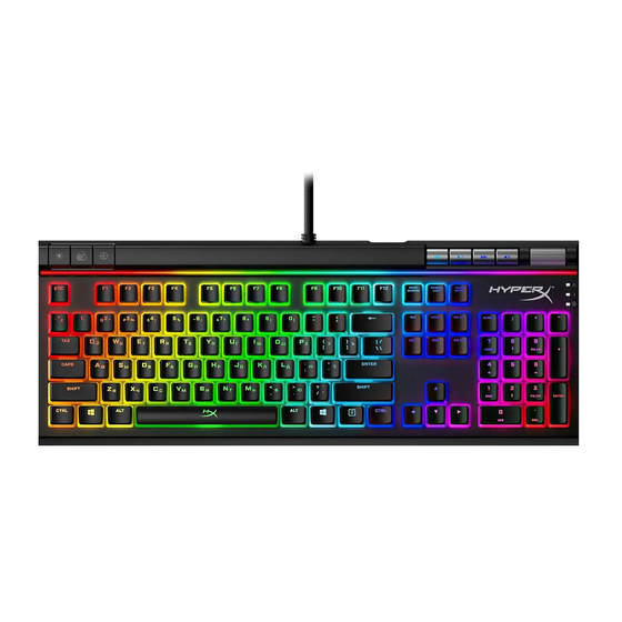 HyperX Alloy Elite 2 Quick Start Manual