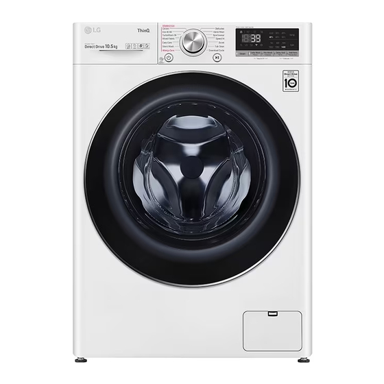 LG F4V910WTSE Owner's Manual