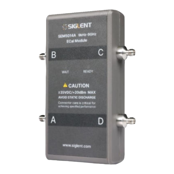 SIGLENT SEM5000A Series Quick Start Manual