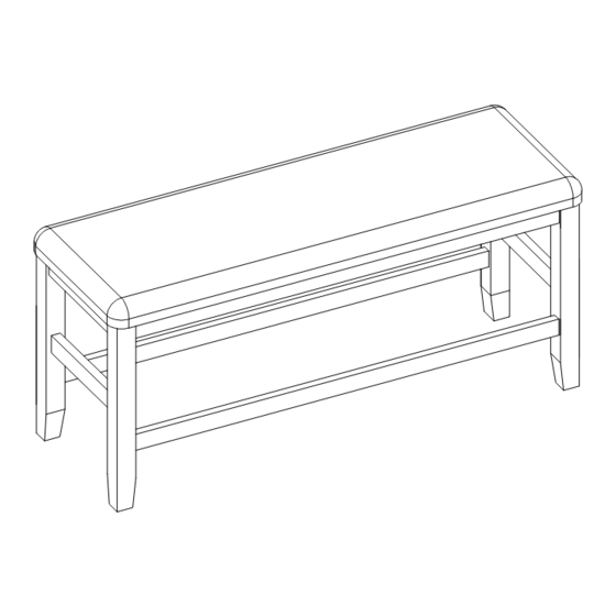 Living Spaces 2772CL-BENCH Assembly Instruction