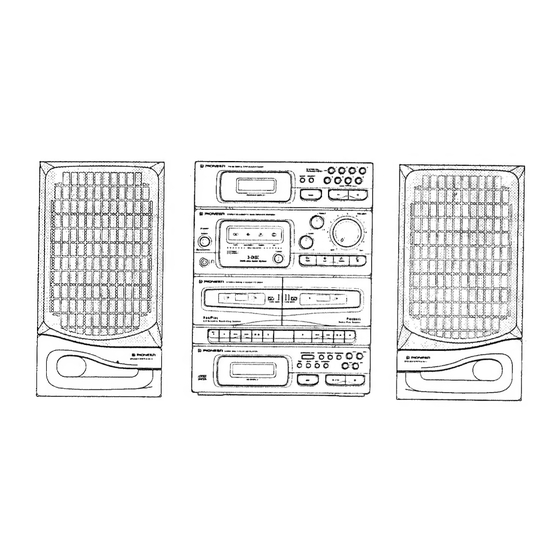 Pioneer XR-P2500C Manuals