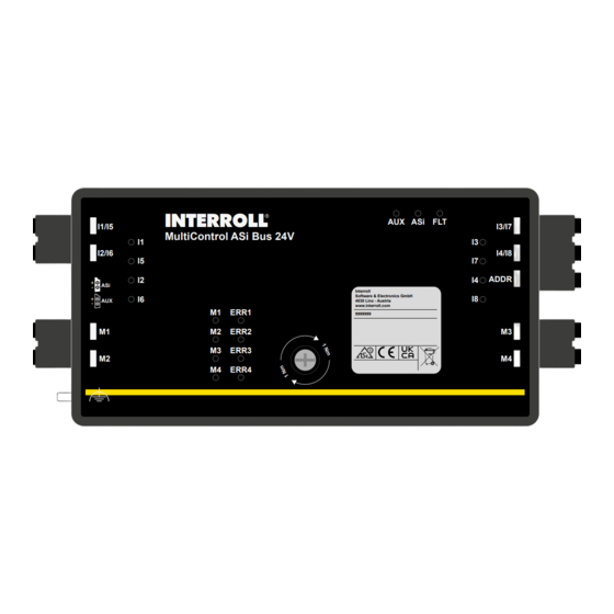 Interroll MultiControl ASi Bus 24V Installation Instructions Manual