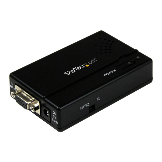 StarTech.com VGA2VID Instruction Manual