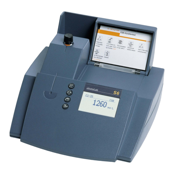 wtw PhotoLab S6 Operating Instructions Manual