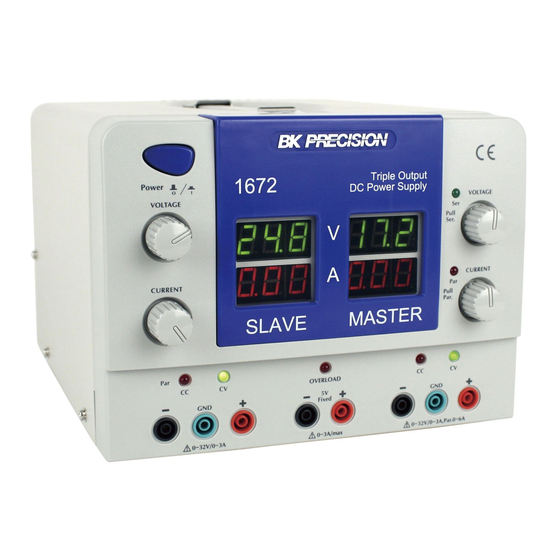 BK Precision 1673 Instruction Manual