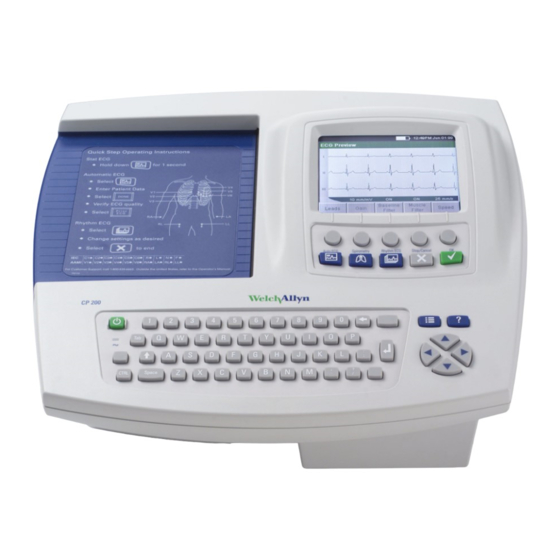 Welch Allyn CP 200 Directions For Use Manual
