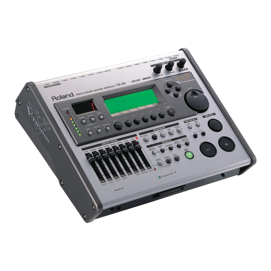 Roland V-Drums TD-20 Manual