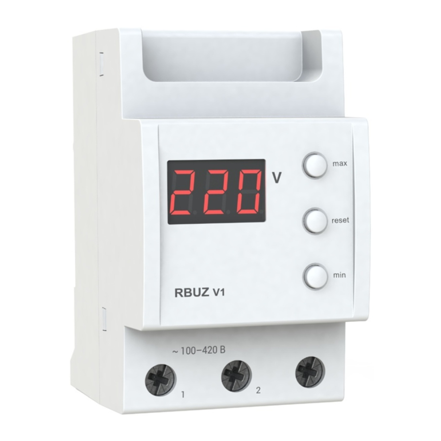 Zubr V1 - Digital Voltmeter Manual