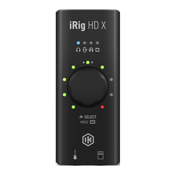 IK Multimedia iRig HD X User Manual