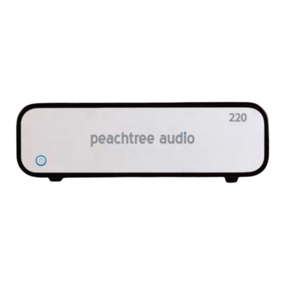 Peachtree Audio 220 Manual