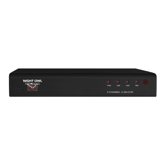 Night Owl NONB-8DVR500 Specifications