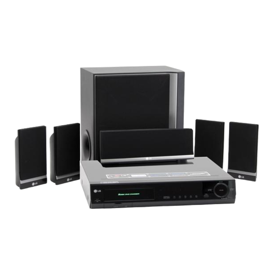 LG HOME THEATER SYSTEM LHT764 Owner's Manual