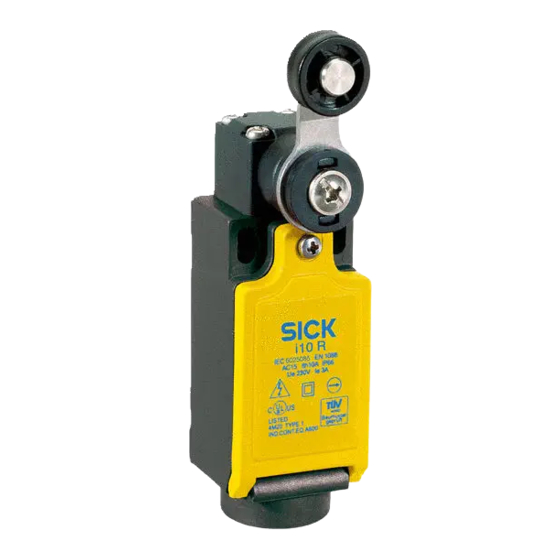 SICK i10R Operating Instructions Manual