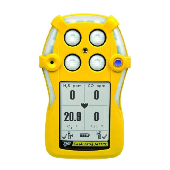 BW GasAlert Quattro User Manual