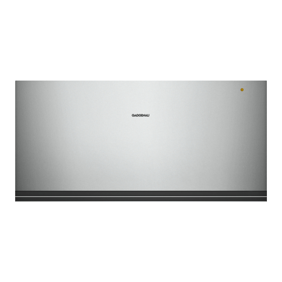 Gaggenau WSP 222 Installation Instructions Manual