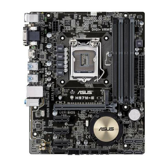 Asus H97M-E Manual