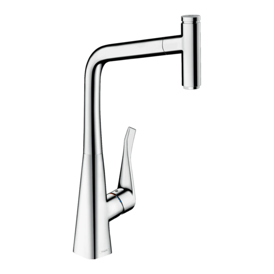 Hans Grohe Metris Select M71 320 1jet sBox 73803 Series Instructions For Use Manual