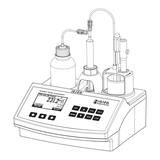 Hanna Instruments HI84531-02 Instruction Manual