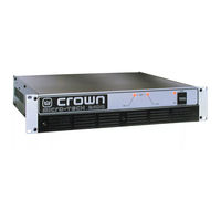 Crown Micro-Tech 1200 Operation Manual