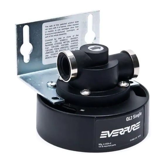 Everpure QL2 Single Head EV9272-18 Specification Sheet