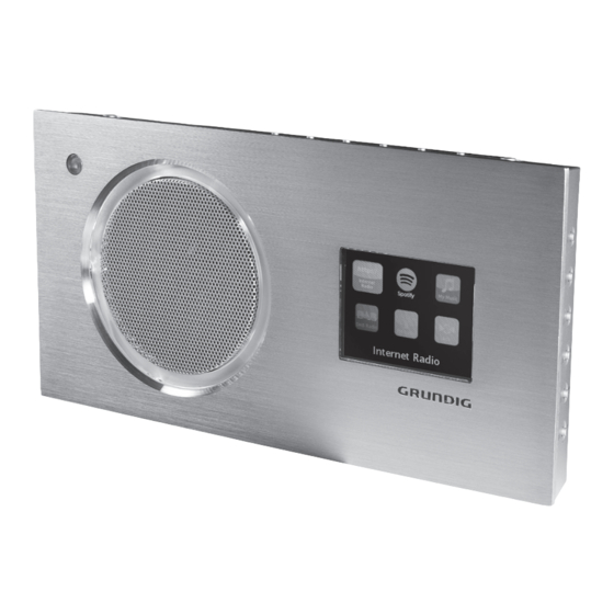 Grundig Cosmopolit 9 WEB DAB Plus Instructions Manual