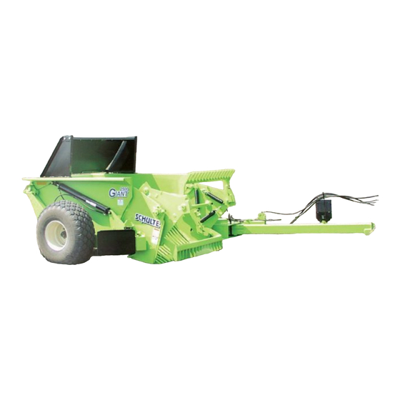 Alamo Schulte 2500 Giant Operator’s Manual With Parts Listing