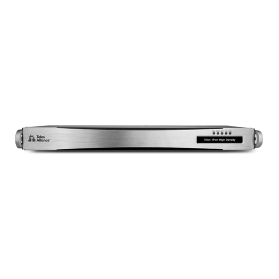 Telos Alliance iPort High Density Manual