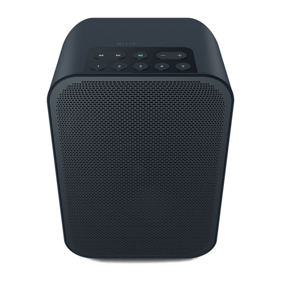 Bluesound PULSE FLEX - Portable All-in-One Wireless Speaker Manual