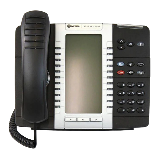 Mitel Integra 5340 IP Quick Reference Manual