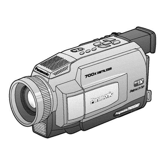 Panasonic Digital Palmcorder PV-DV53 Operating Instructions Manual