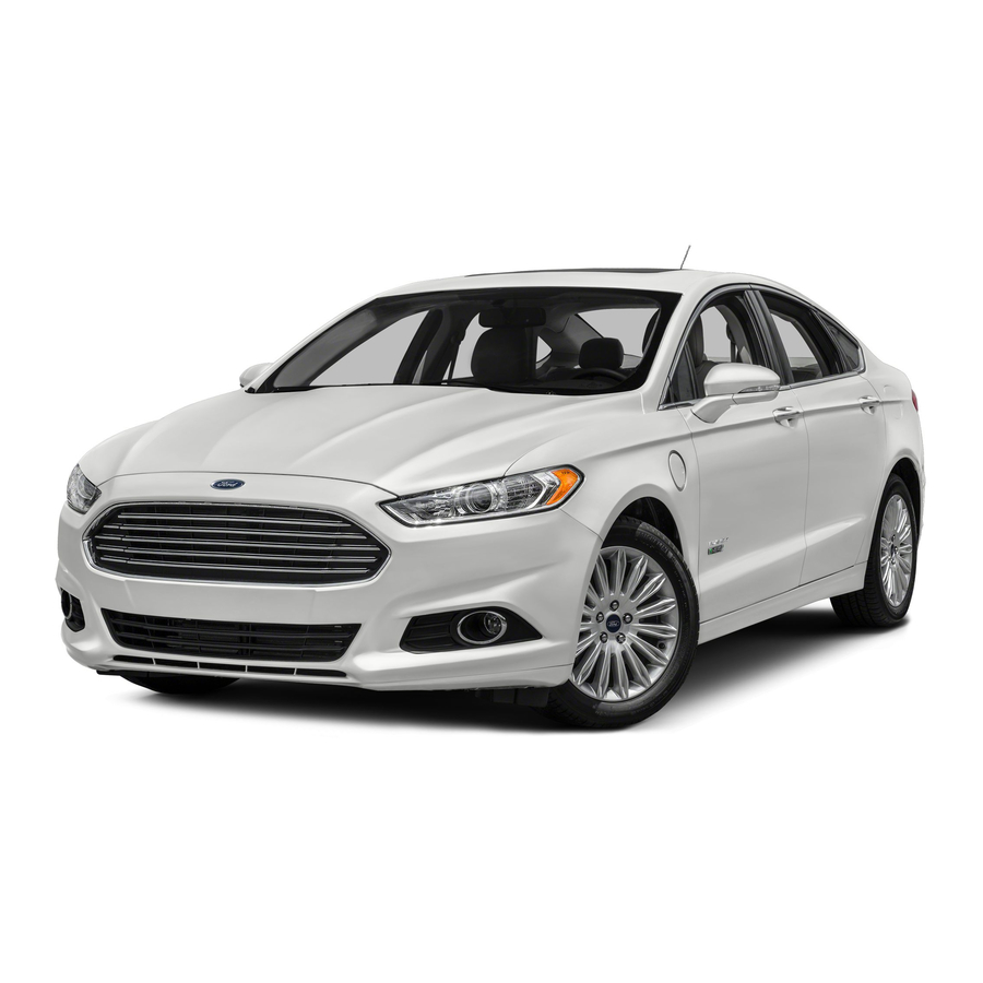 Ford Fusion Hybrid 2014 Quick Reference Manual