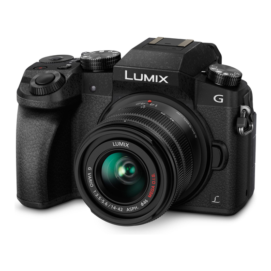 Panasonic DMC-G70K Basic Operating Instructions Manual