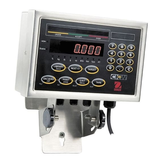 OHAUS CKW-55 Instruction Manual