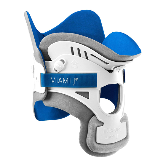 Össur MIAMI J Instructions For Use Manual