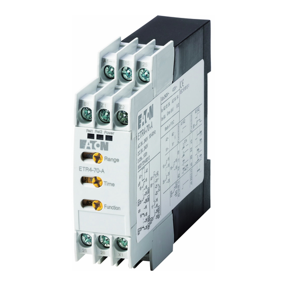 Moeller ETR4 Series Installation Instructions