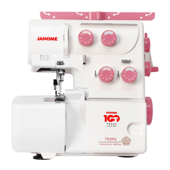 Janome 792PG Manuals