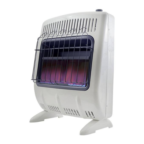 Mr. Heater MHVFRD20BT LP Propane Manuals
