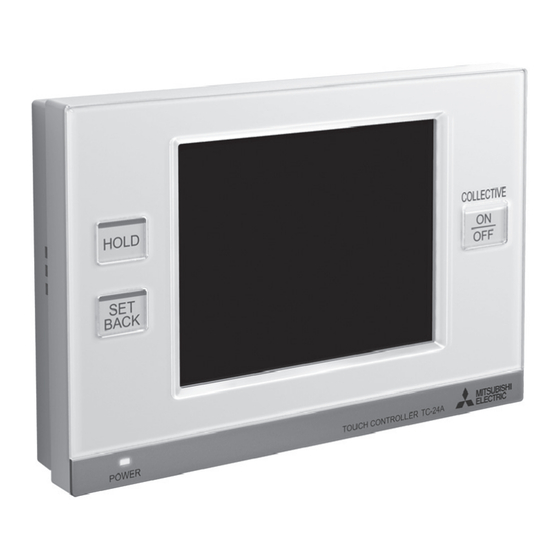 Mitsubishi Electric TC-24A Setting Manual