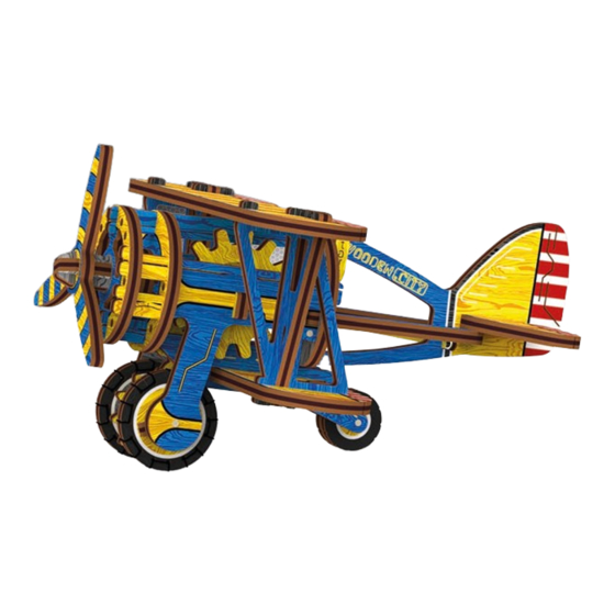 Wooden City Biplane Limited Edition Assembly Instruction Manual