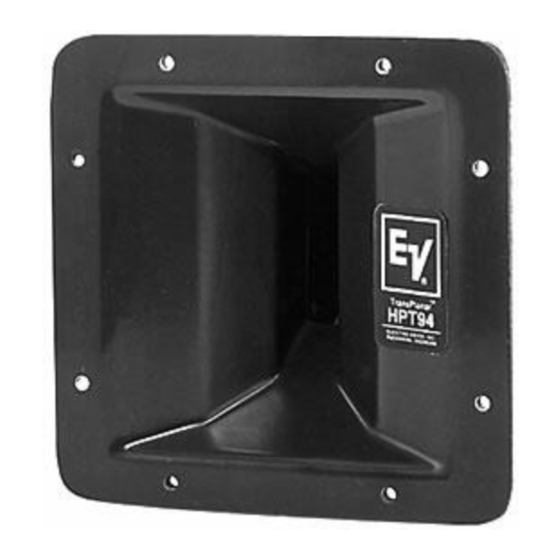 Electro-Voice HPT94 Specification