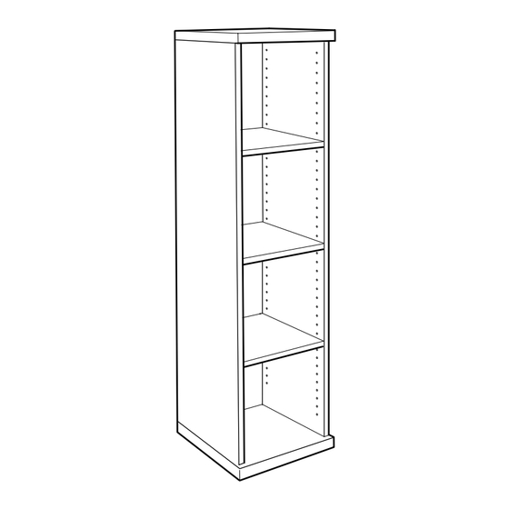 IKEA BONDE SHELF UNIT 15X58" Instructions