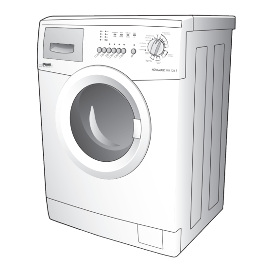 FUST NOVAMATIC WA 126 E Manual