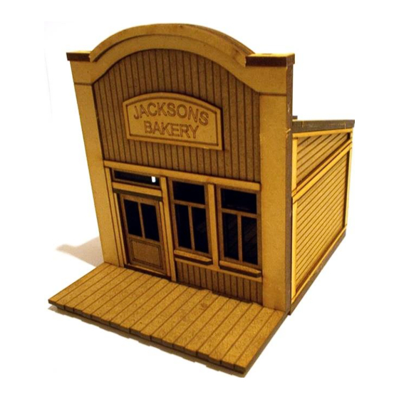 BLOTZ 28mm Old West Store 4 Assembly Instructions Manual
